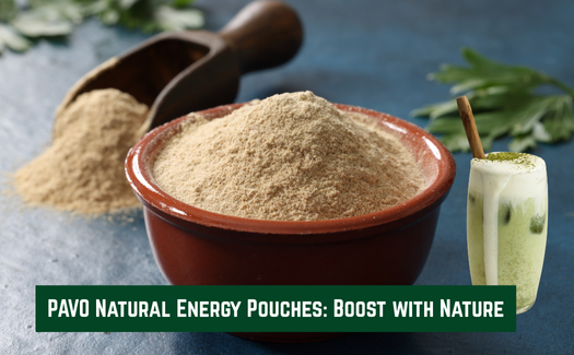 PAVO’s Natural Energy Pouches with Ashwagandha, Guarana & Matcha